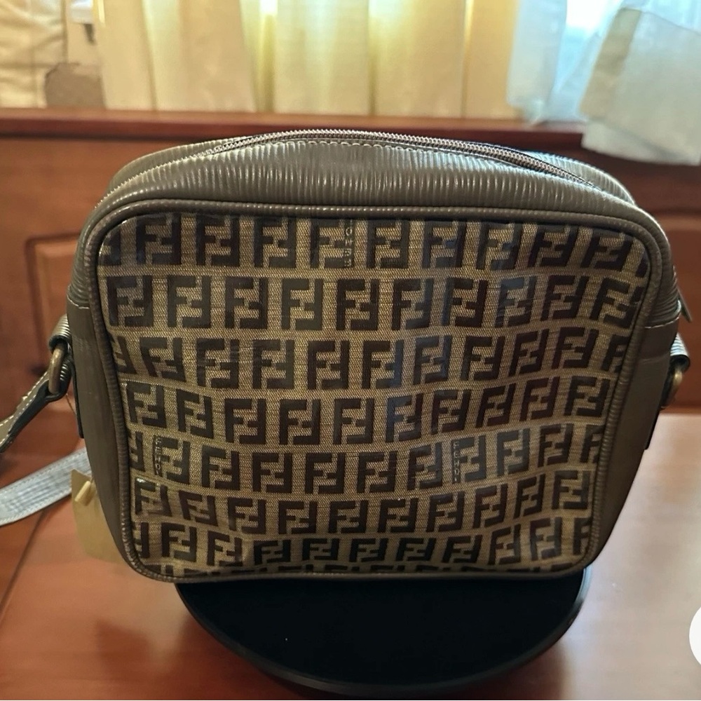 Fendi Tan and Brown Monogram Belt Bag